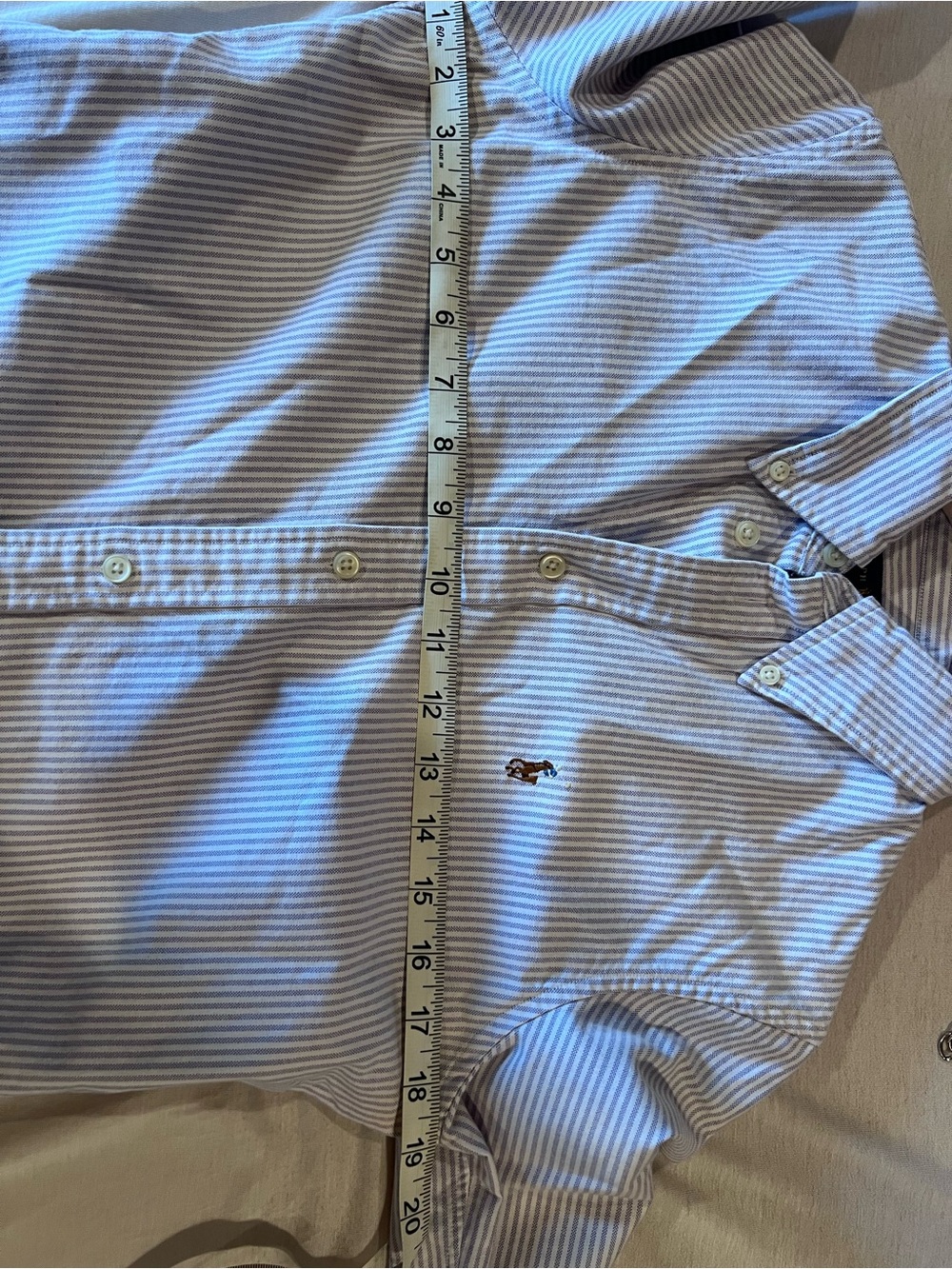 Ralph Lauren Lavender Stripe Button-Down Shirt Size Small - Picture 4 of 8
